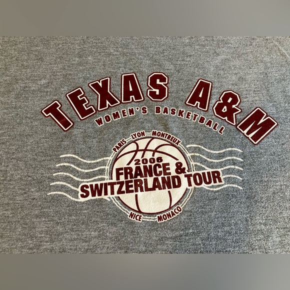 Grey Texas A&M Short Sleeve Tee Shirt Size XL - Picture 4 of 5